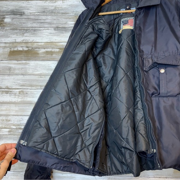 Snap n Wear Men’s Navy Blue Nylon Work Jacket Removable Vest size Medium - Picture 12 of 16